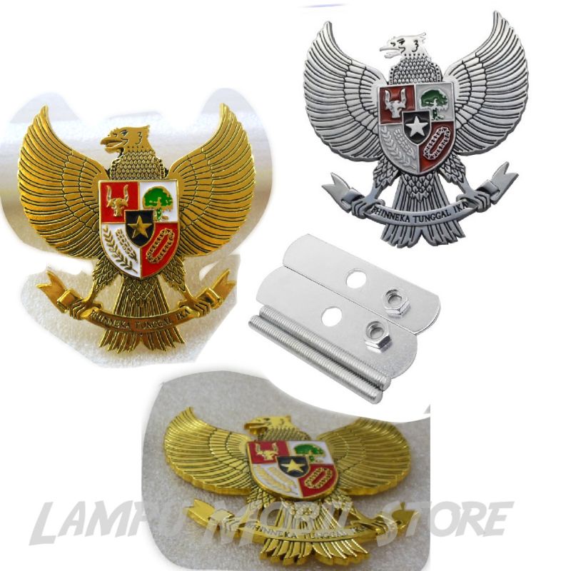 Emblem Besi Grill Depan Mobil Logo Garuda