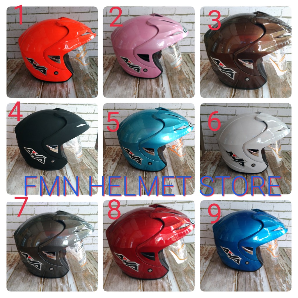 Helm Half Face Murah AVA BGD Polos