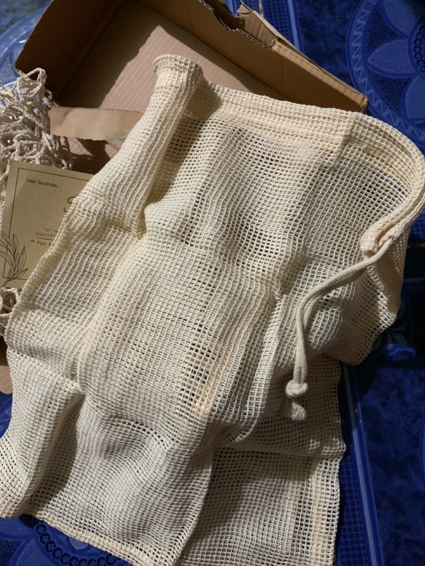 Kantong Belanja Kiloan Buah Sayur / Cotton Shopping Mesh Bag / Kantong Jaring