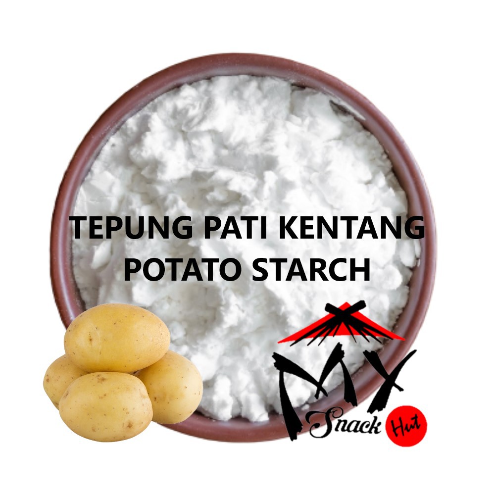 POTATO STARCH 100GR - PURE TEPUNG PATI KENTANG KATAKURIKO GAMJA JEON BUN FLOUR POWDER SHENGFEN SANVEN