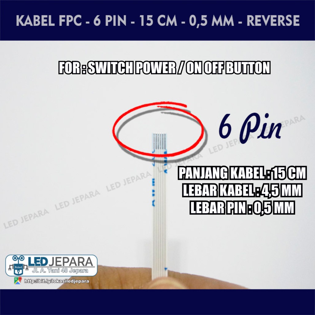 Flexible FPC Kabel Switch Power Laptop (Reverse Cable)