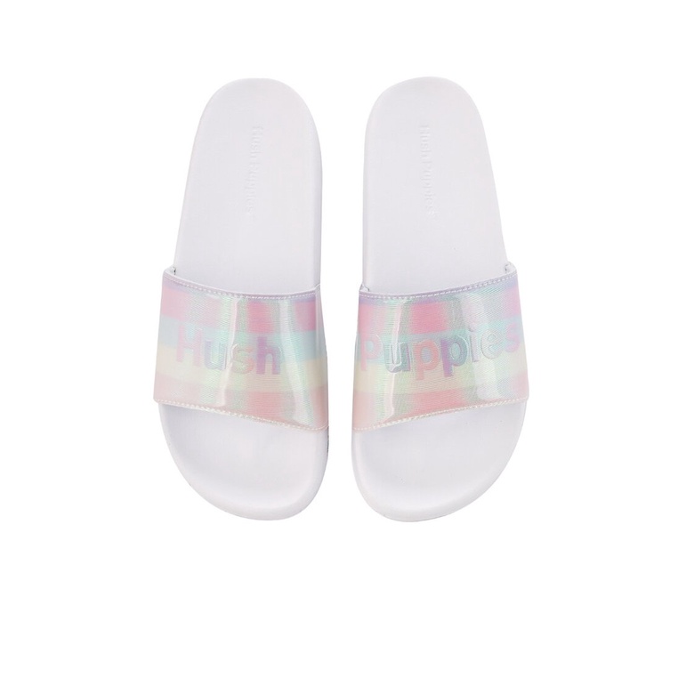 SANDAL SLIDE HUSH PUPPIES WANITA ORIGINAL CASUAL TERBARU PUTIH HW02