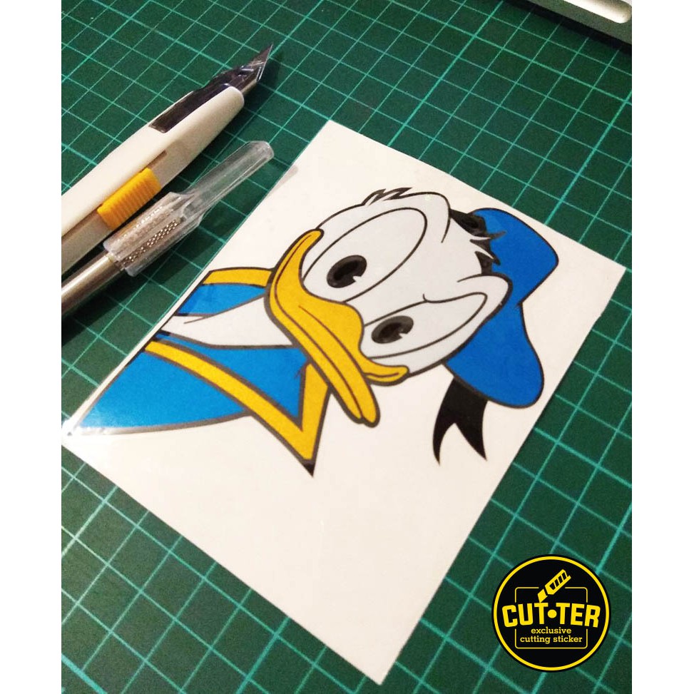 

cutting sticker DONAL DUCK peek