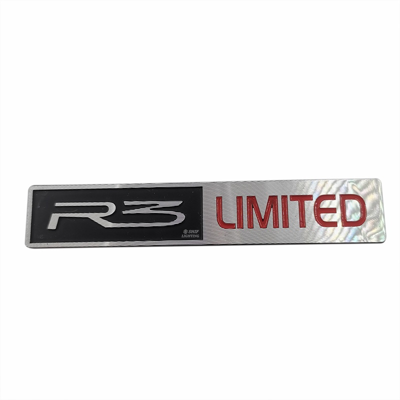 1pc Stiker Emblem Logo R3 LIMITED Edition Bahan Metal Untuk Dekorasi Mobil R3