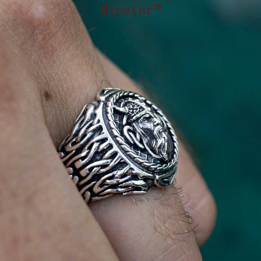 New Silver Ring Domineering Men