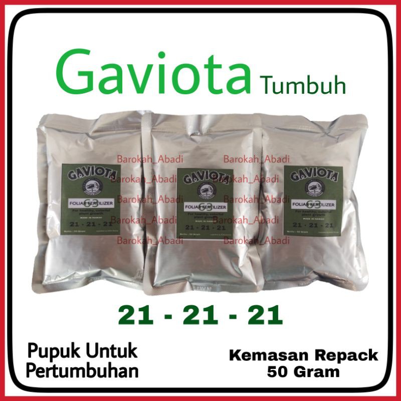 Gaviota Tumbuh 63 21-21-21 50 gram pupuk bunga buah anggrek pertumbuhan bibit dewasa