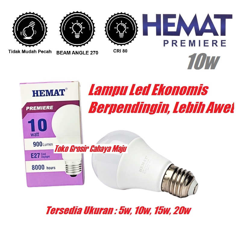 Lampu LED 10w 10 watt Hemat Premiere