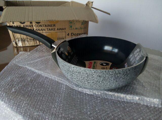 Neostone Deep Wok 24cm Ns / Wajan Ceramic Maxim