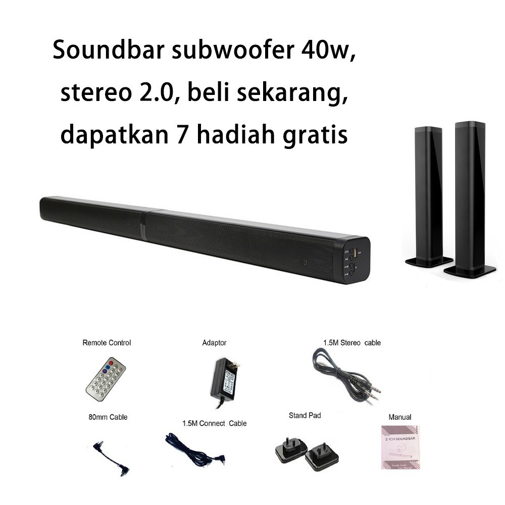 Weyon Sakura Soundbar TV Speaker Bluetooth Wireless Speaker Portable Soundbar