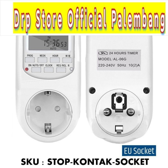 Programmable Digital Timer Switch - Stop Kontak - 16 Program On/Off EU