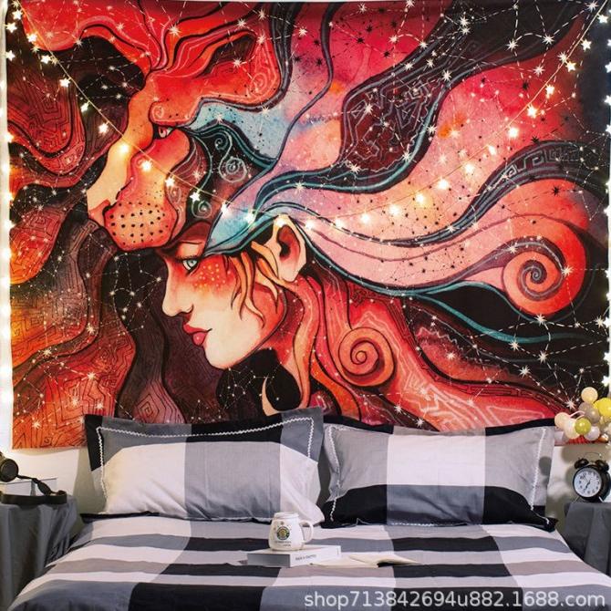 Permadani Kain Hiasan Dinding Aesthetic Dekorasi Dinding Wallpaper