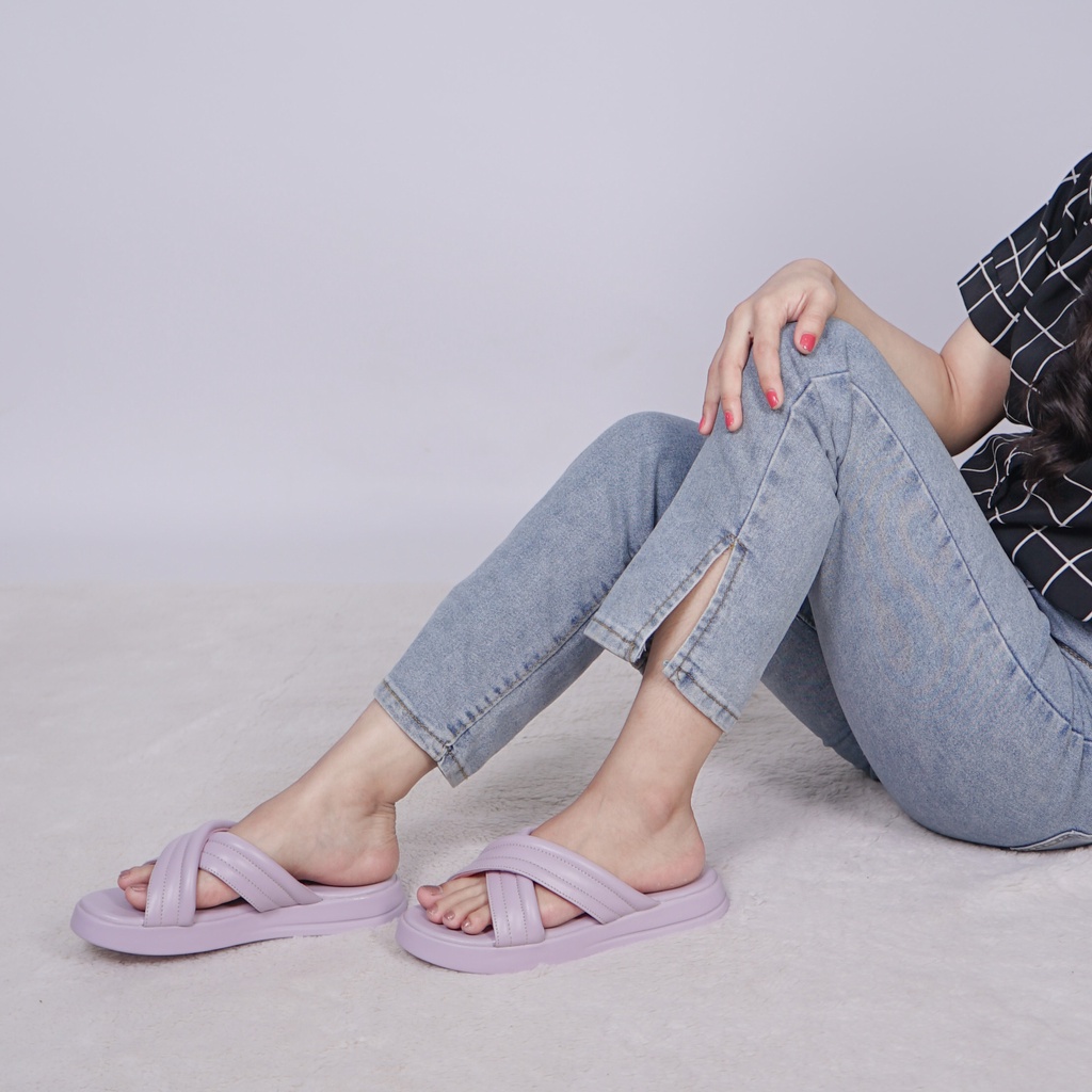 Sara Sara DORA Sandal Slop Wanita sandal empuk wanita sandal santai terbaru