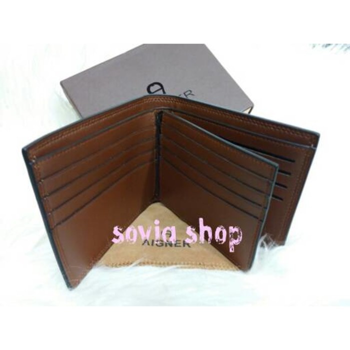 dompet kulit super aigner /dompet pendek/fashion pria