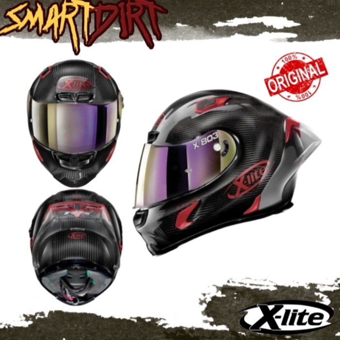 HELM MOTOR X-LITE X803 RS ULTRA CARBON IRIDIUM EDITION 063 X-LITE ORI
