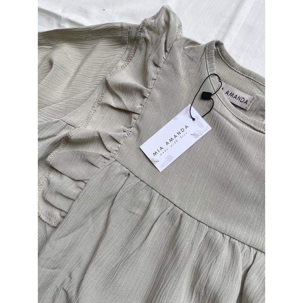 BIANCA BLOUSE / ATASAN WANITA by Mia Amanda-OLIVE