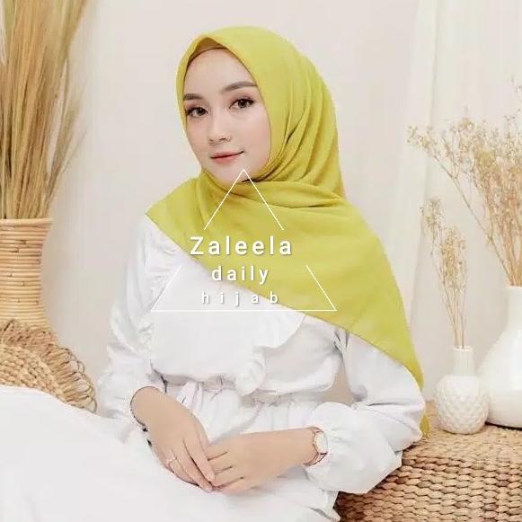 BARANG TERUPDATE Kerudung Segi Empat polos | 60 Warna (Lemon/Lime) 3292 𝕺