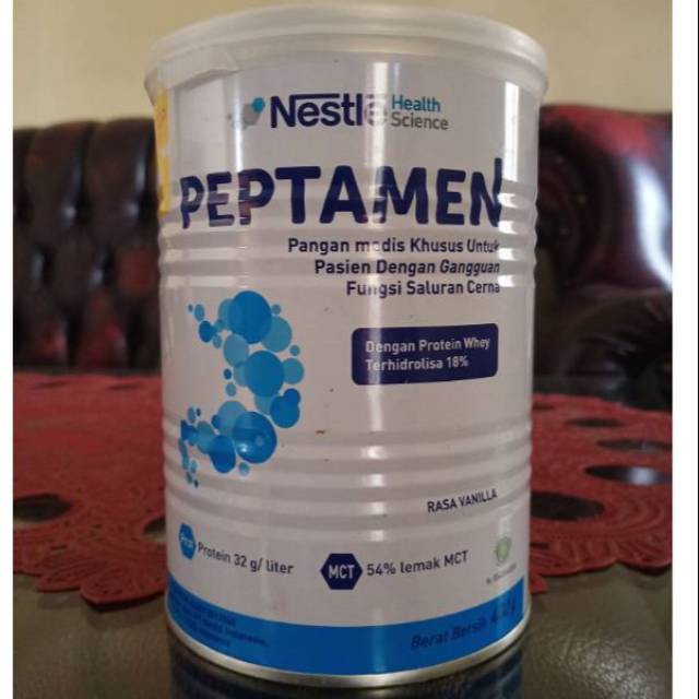 

Nestle Peptamen Minuman Bergizi untuk Gangguan Pencernaan Dewasa Susu Vanilla 400 gr