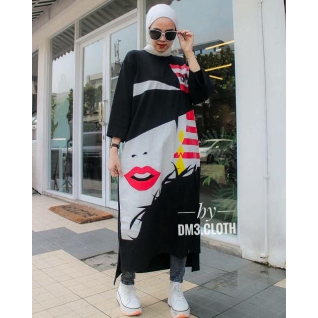 Amerika long tunik tunik original tunik kaos tunik jumbo tunik terlaris tunik promo tunik zolaqu tun