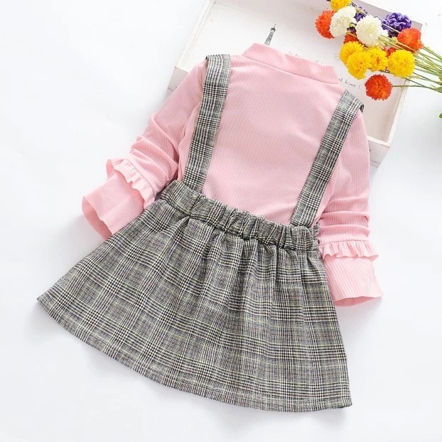 Bayi - 6 Tahun | Dress Arin Style Korean Kualitas Import Overall Rajut Dres Anak Perempuan Gaun Pesta Anak