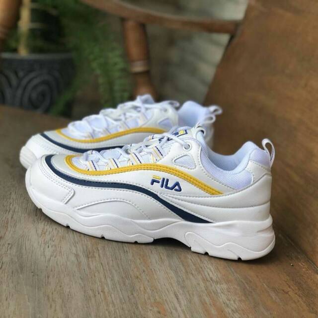 

Fila Ray X Folder - White Yellow Blue