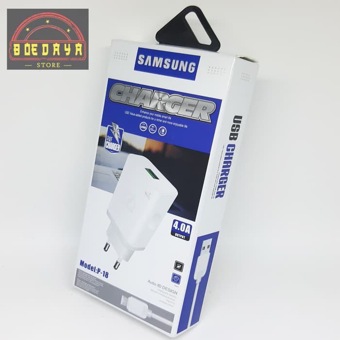 Charger Samsung P-18 Pala Casan HP Charger Handphone Fast Charging