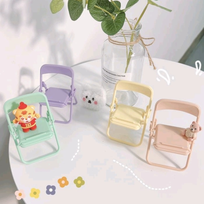 Phone Holder Model Kursi/Holder Hp Lucu Warna Pastel / Dudukan HP