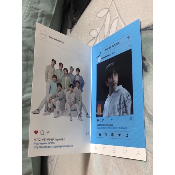 NCT 127 X NATURE REPUBLIC PHOTOCARD & PHOTOBOOK
