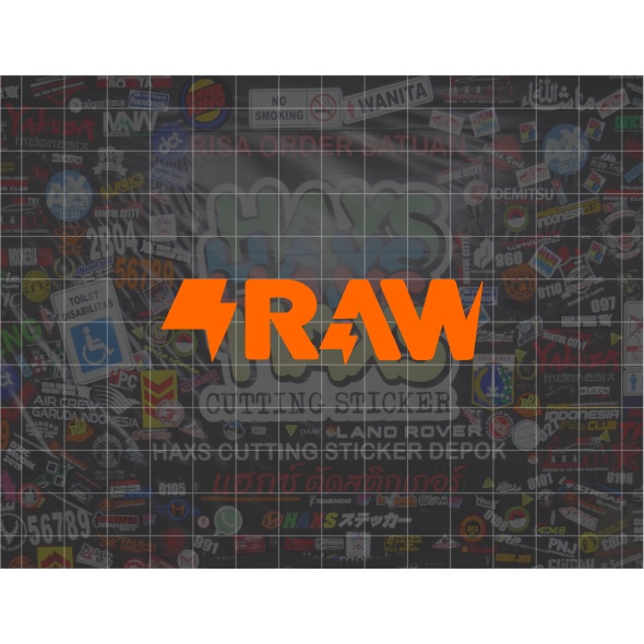 Cutting Sticker Visor Helm RAW Ukuran 7.5 Cm