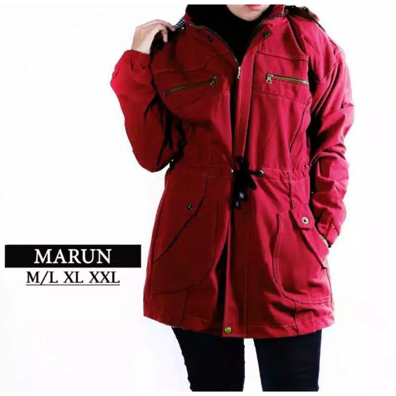 Jaket Parka Wanita Size L XL XXL