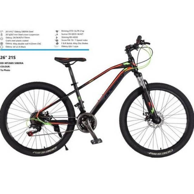 Sepeda Gunung (MTB) 26&quot; Odessy Siberia dan oddesy tank 24&quot; 21 Speed