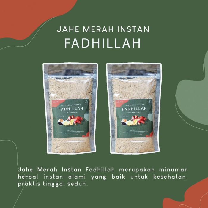 

Jahe Merah Instan Fadhillah Plus Habatussauda dan Madu