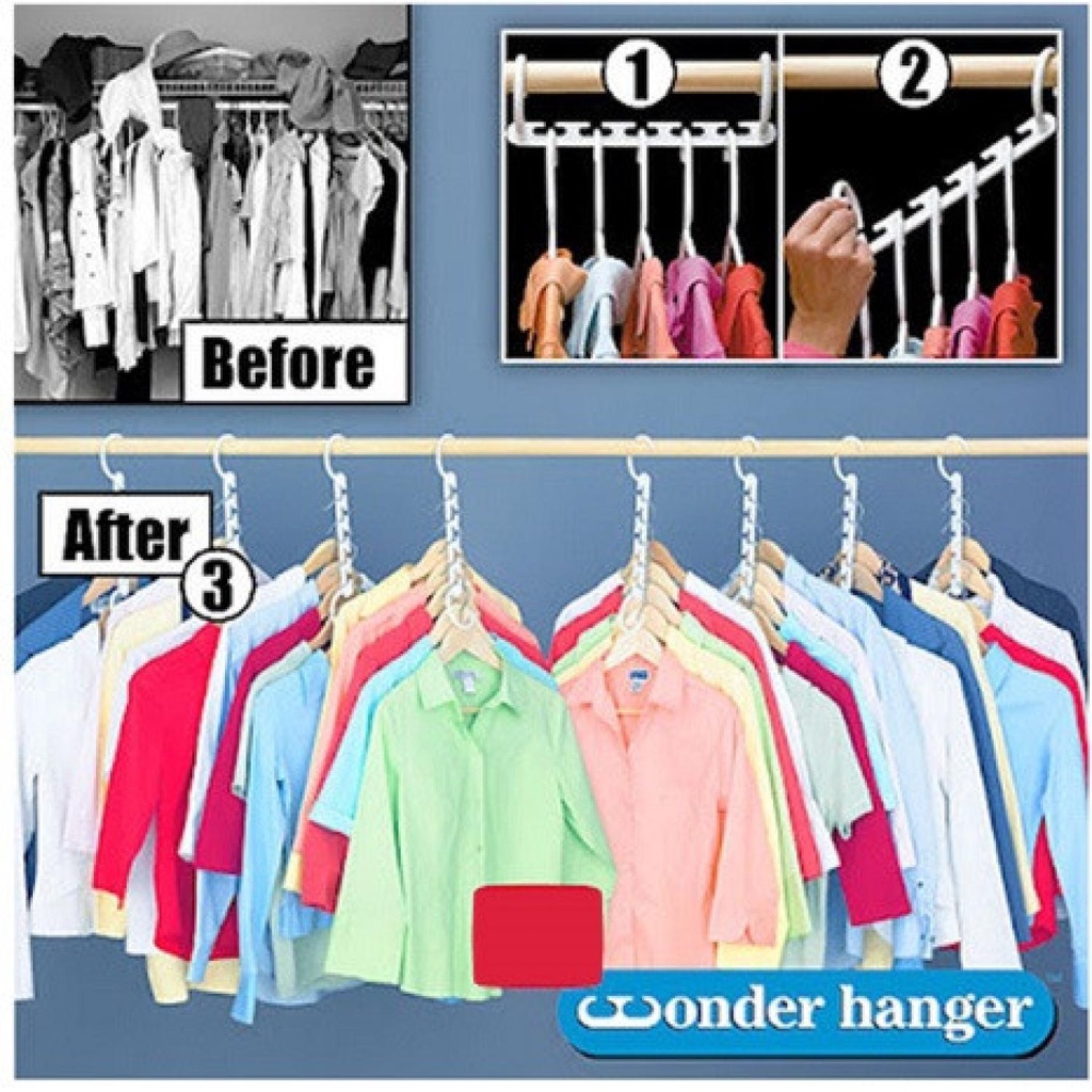 Smart Wonder Hanger Cloth Gantungan Hanger Baju 8 Pcs - OMHAFNWH