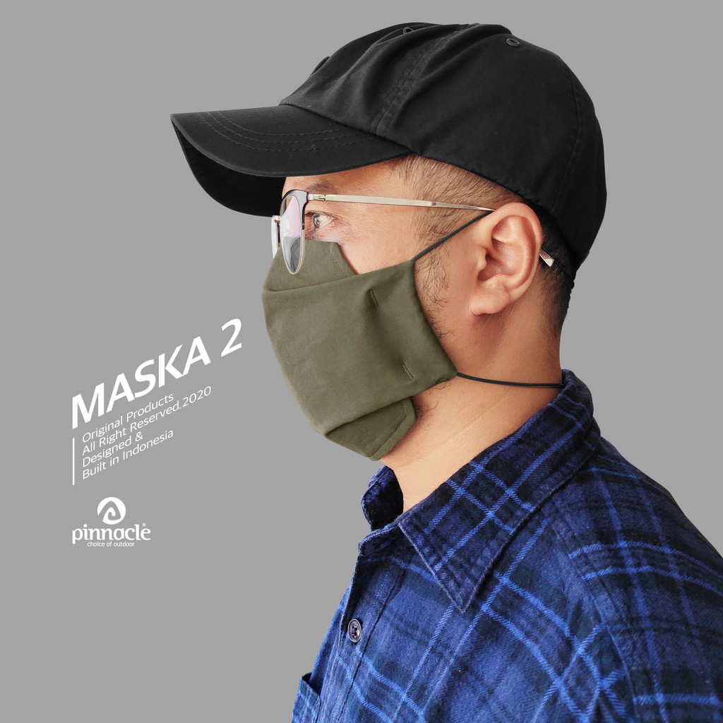 Pinnacle MASKA 2 Olive - Masker Non Medis