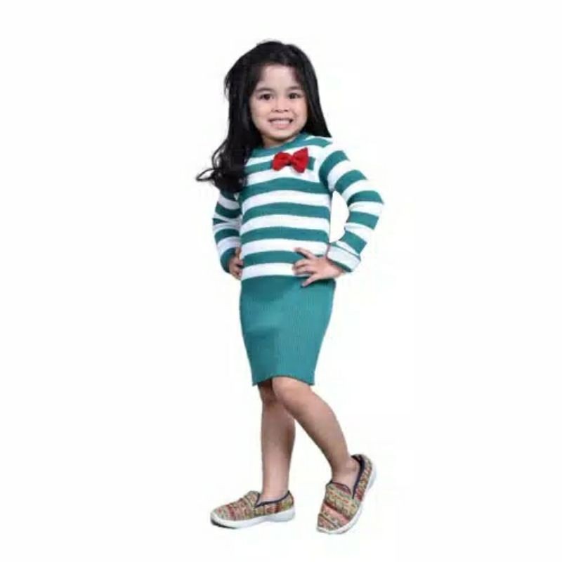 Dress Rok Blaster 2 3 4 Tahun Baju Rajut Dres Anak Perempuan