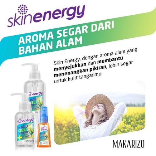 Makarizo Skin Energy Hand Spray Aloe Vera 30 mL – Hand Sanitizer Alkohol 70% v/v Alkohol 70% v/v-1