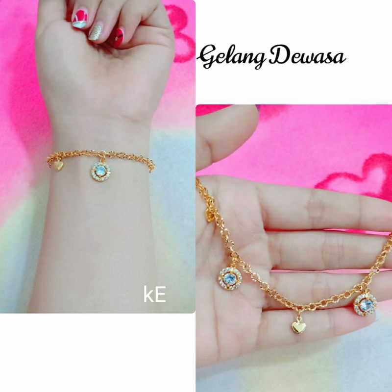 Murah gelang rantai xuping lapis emas