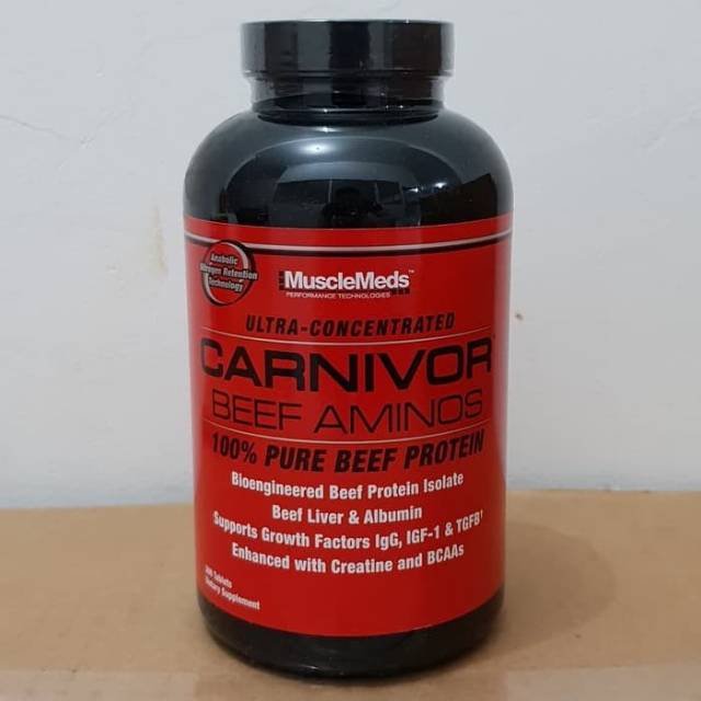 Musclemeds Amino Carnivor Beef isi 300 tablet 300 tabs 300tab 300tabs 300 tab Amino Protein Beef