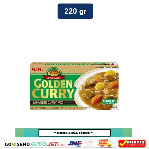 

S&B Golden Curry Japanese Curry Mix Medium Hot 220 gr