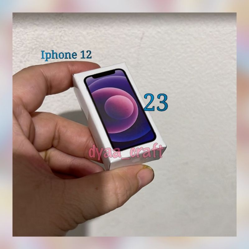 Iphone Miniature Box (Gantungan Kunci, Magnet, Bros) Part 2