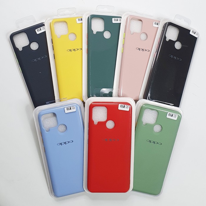 Realme C15 / Realme C12 Liquid Case / Silicone Macaron Case