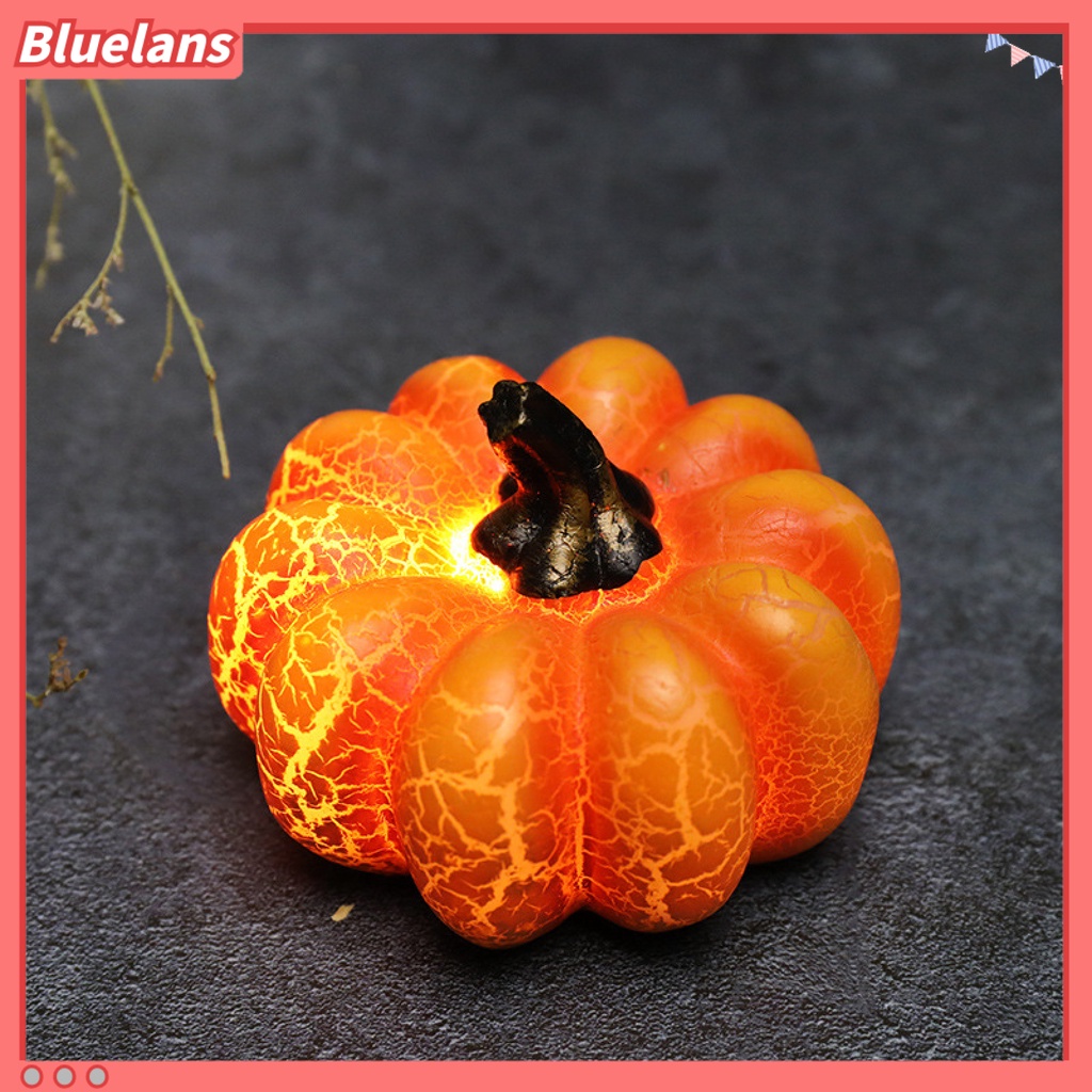 Lampu Bentuk Labu 3D Bahan Resin Untuk Perlengkapan Pesta Halloween