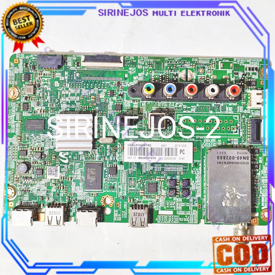 MB MAINBOARD TV SAMSUNG UA43J5100AKPXD Mesin tv LED LCD samsung 43 inch