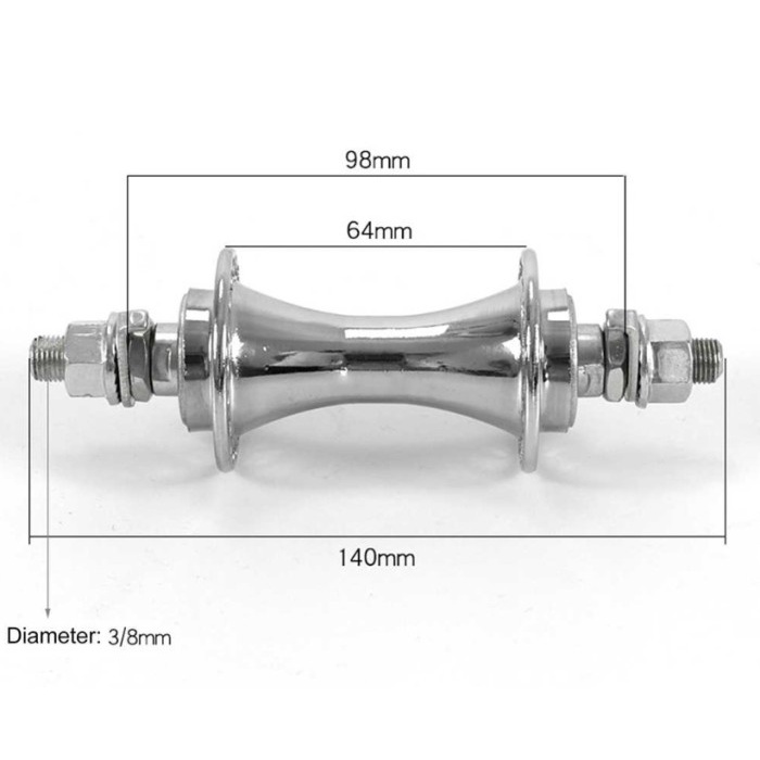 Disc Hub Roda Sepeda Spoke Quick Release Rear Axle Lacyie- HF06779