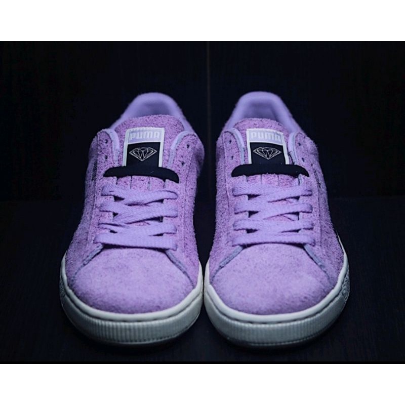 SEPATU CASUALS PUMA PRIA SUEDE CLASSIC X DIAMOND SUPPLY ORCHID BLOOM ORIGINAL