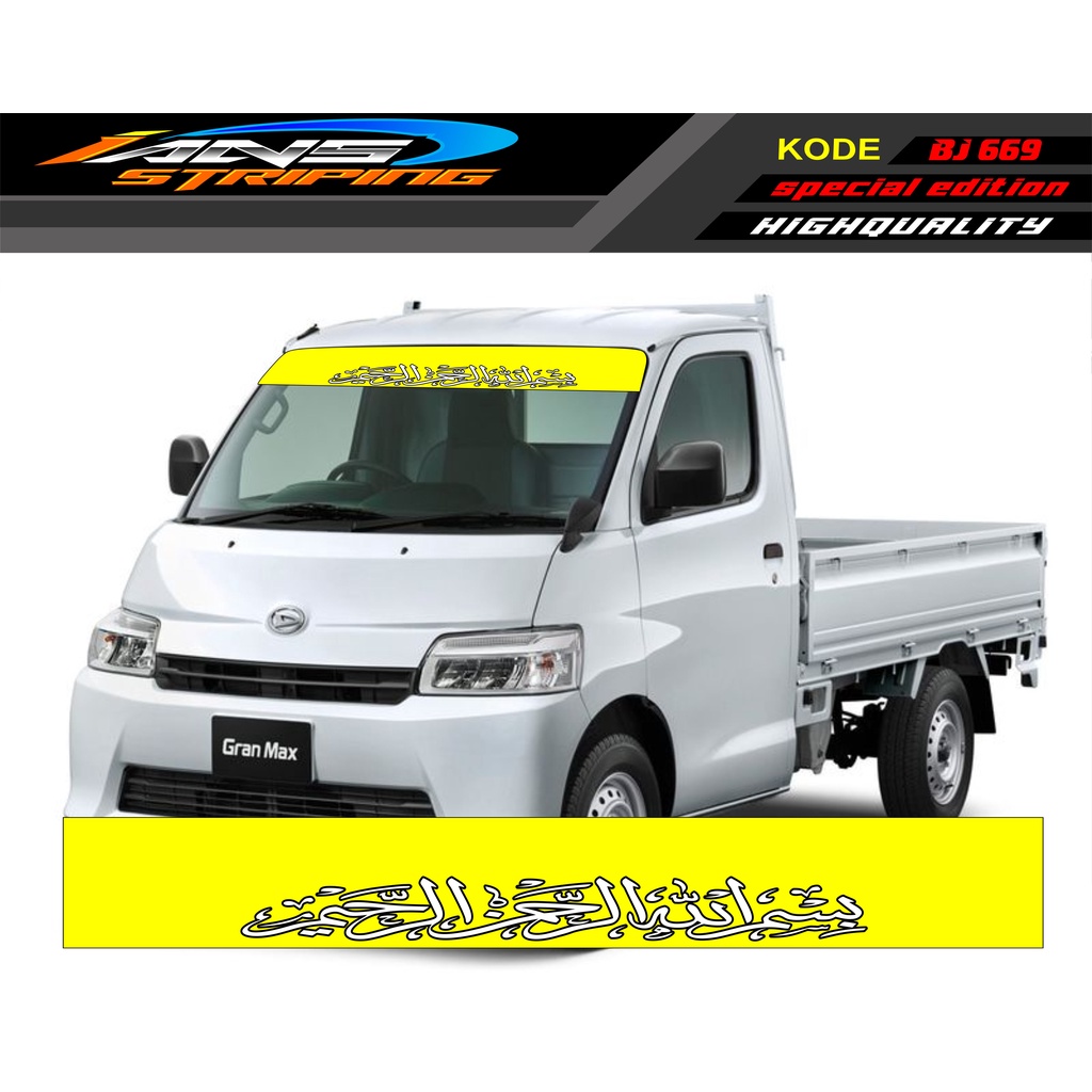 VARIASI KACA DEPAN GRANMAX / STIKER L300 / DECAL KACA DEPAN PICK UP / DECAL KACA DEPAN GRANMAX