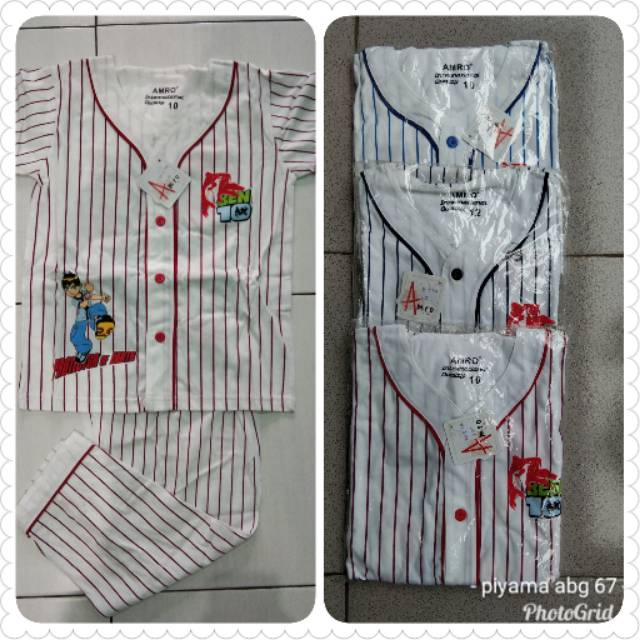 Piyama anak amro label putih