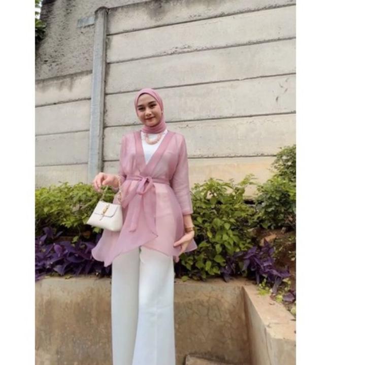 (TERLARIS) READY STOCK outer organza / outer kondangan / rompi organza /cardigan organza
