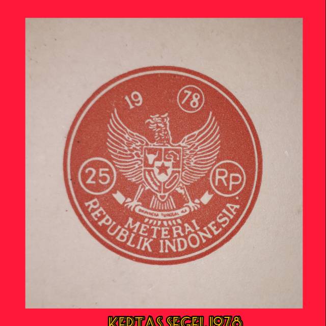 

KERTAS SEGEL 1978