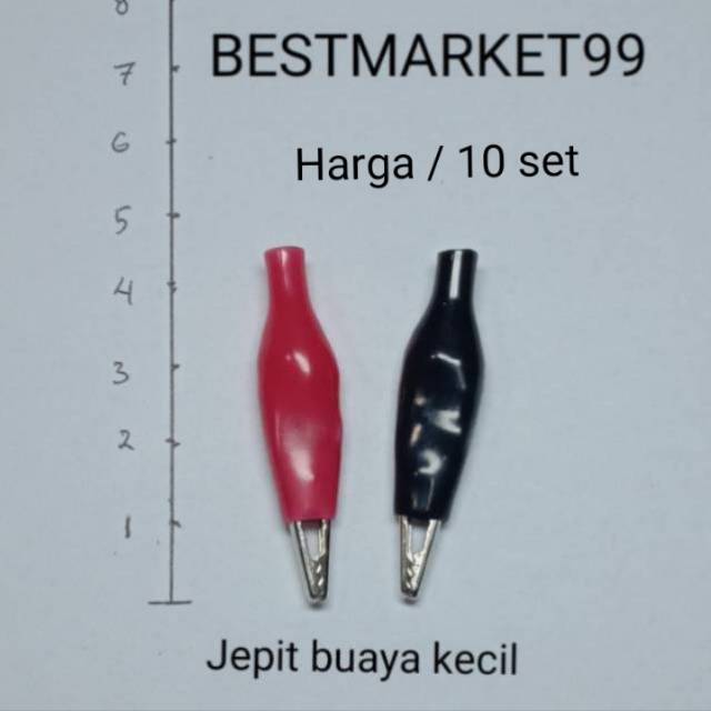 Jepit buaya kecil. Harga / 10 set