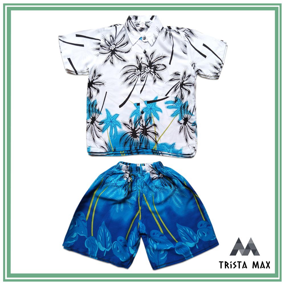Kemeja Pantai Anak - Kemeja Pantai Anak Laki - Baju Pantai Anak Laki Laki - Baju Pantai Anak Cowok